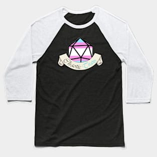 Dnd Chaotic Trans Dice Baseball T-Shirt